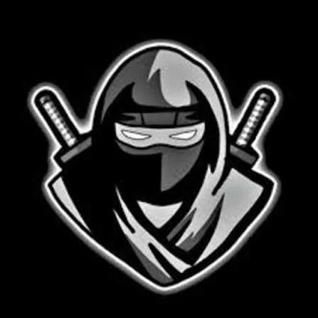 Delta Executor ninja logo with crossed swords